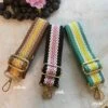 Adjustable Stripe Aztec Pattern Bag Straps