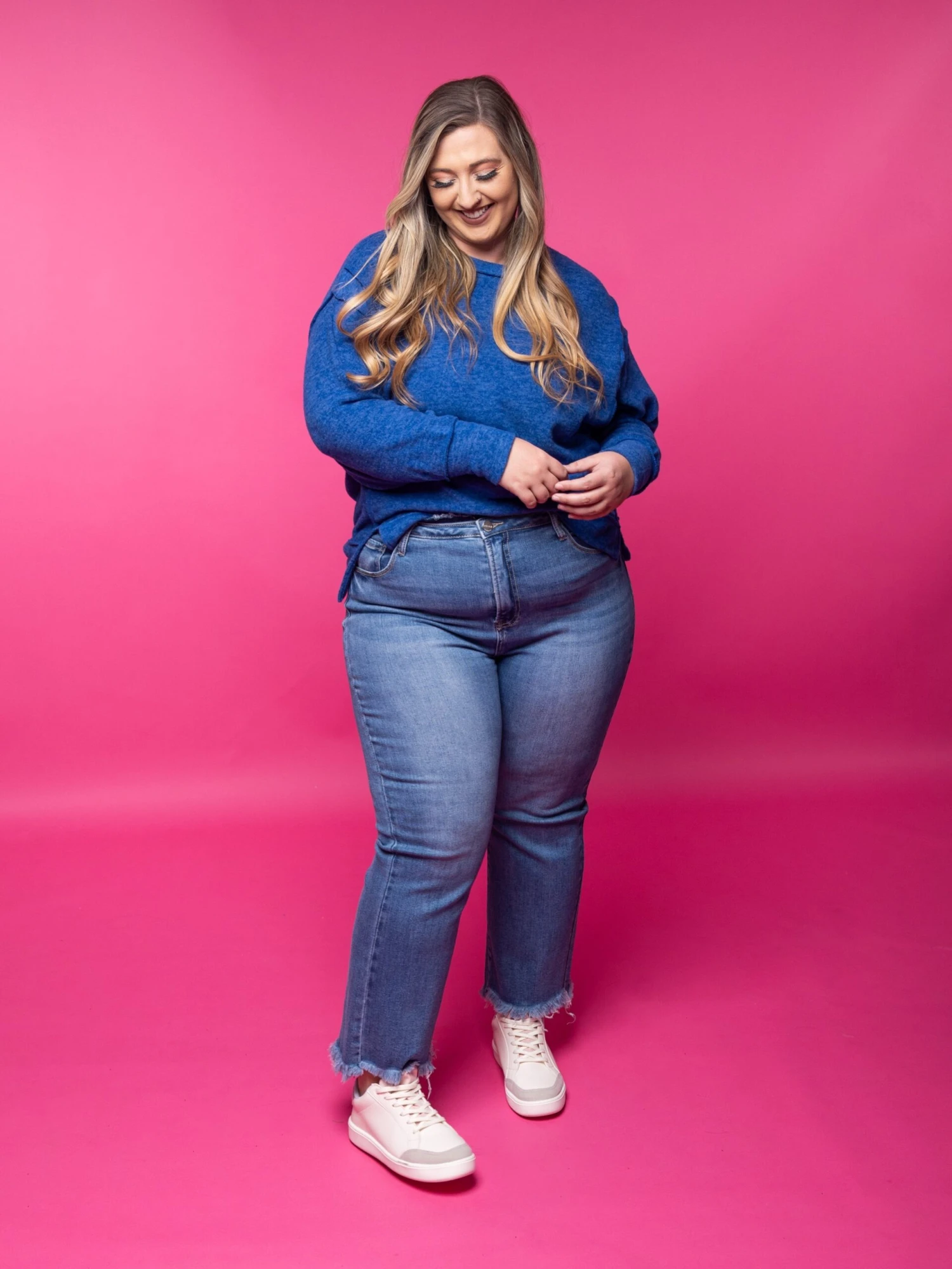 Risen Memorably Made Raw Hem Cropped Jeans | 0 - 3X 3 Risen Memorably Made Raw Hem Cropped Jeans | 0 - 3X - Image 3