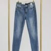 Judy Blue Mid Rise Shark Bite Hem Skinny Jeans | 0-24