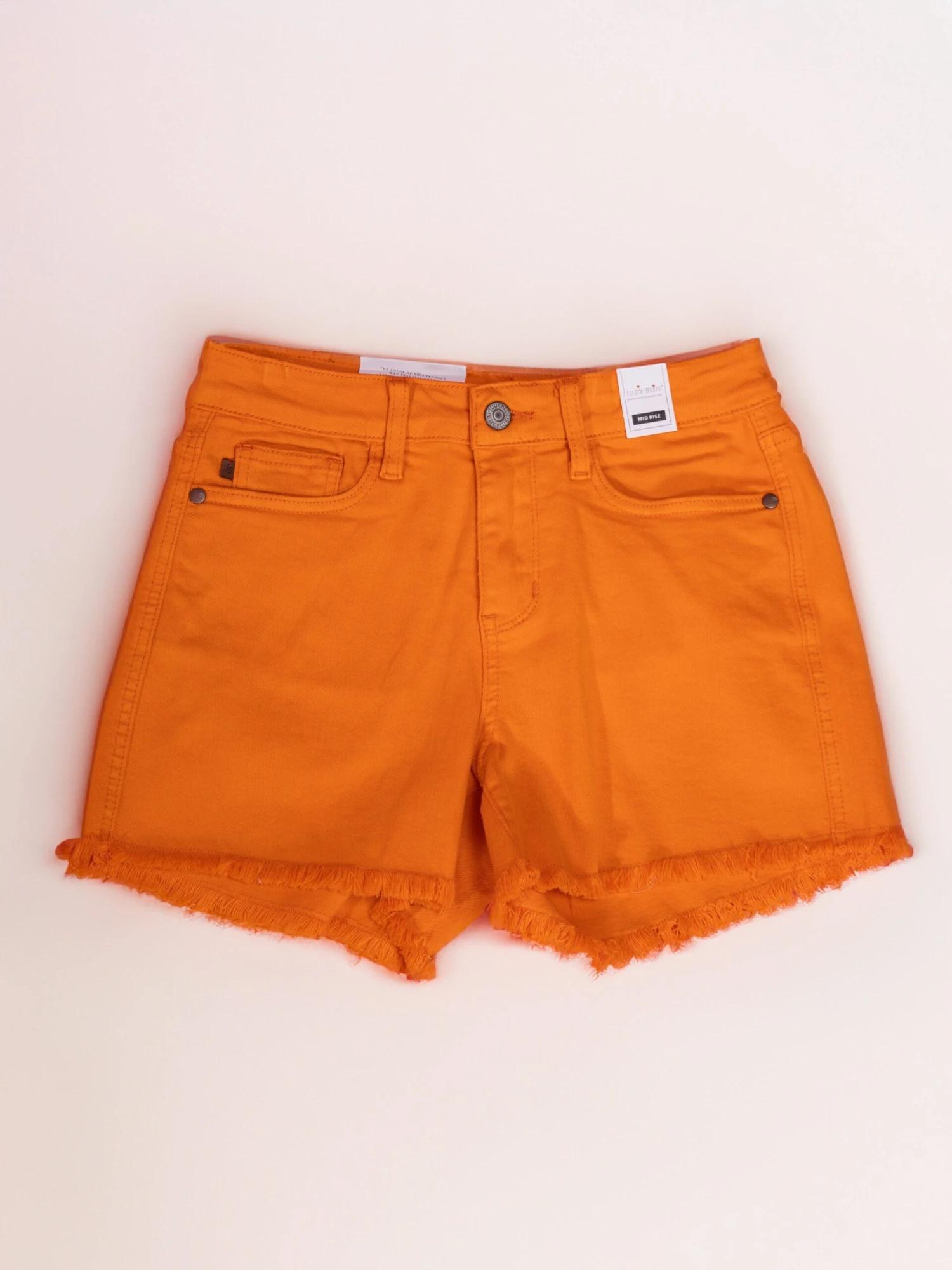 Judy Blue Starburst Mid Rise Fray Hem Shorts | S-3X 1 Judy Blue Starburst Mid Rise Fray Hem Shorts | S-3X